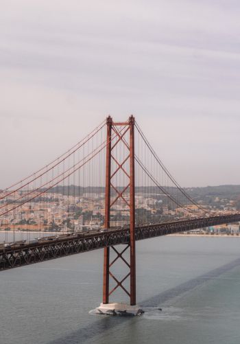 Обои 1668x2388 красный мост, Лиссабон, Португалия