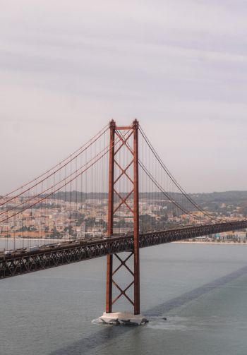 red bridge, Lisbon, Portugal Wallpaper 1640x2360