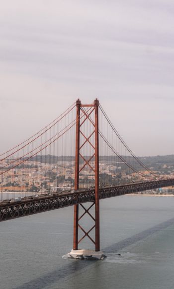 Обои 1200x2000 красный мост, Лиссабон, Португалия