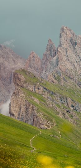 mountain peaks Wallpaper 1080x2220