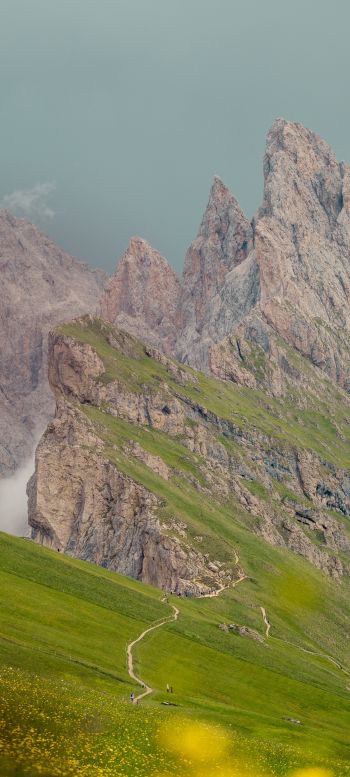 mountain peaks Wallpaper 1080x2400