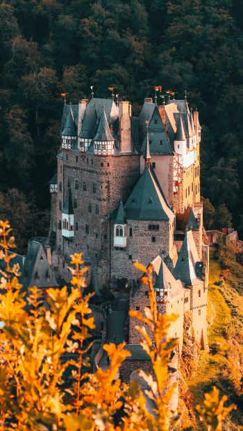 Обои 640x1136 Виршем, Германия, замок Эльц