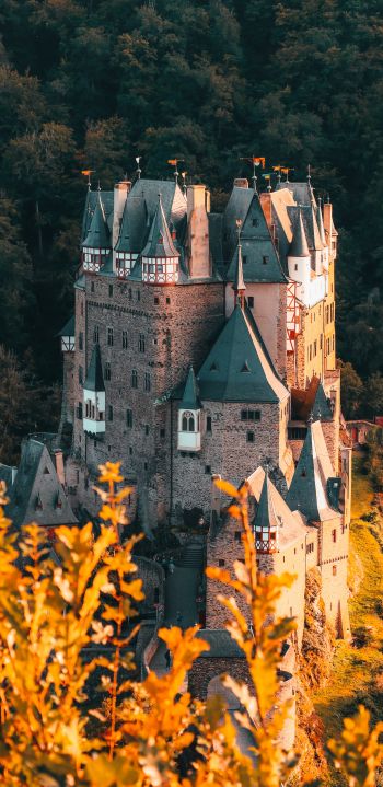 Обои 1440x2960 Виршем, Германия, замок Эльц