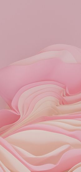 3D rendering, pink Wallpaper 1080x2280