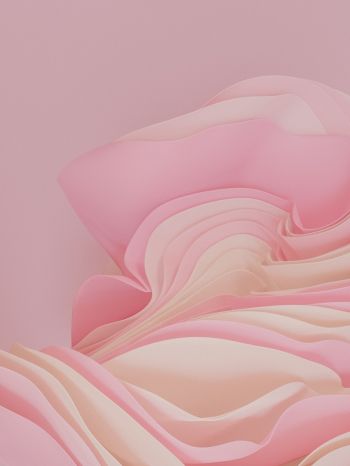3D rendering, pink Wallpaper 1668x2224