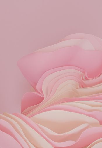 3D rendering, pink Wallpaper 1640x2360