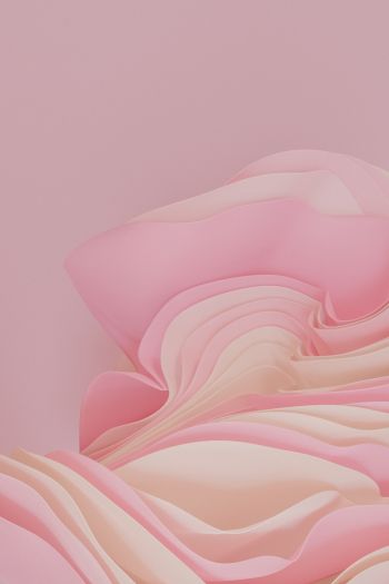 3D rendering, pink Wallpaper 640x960