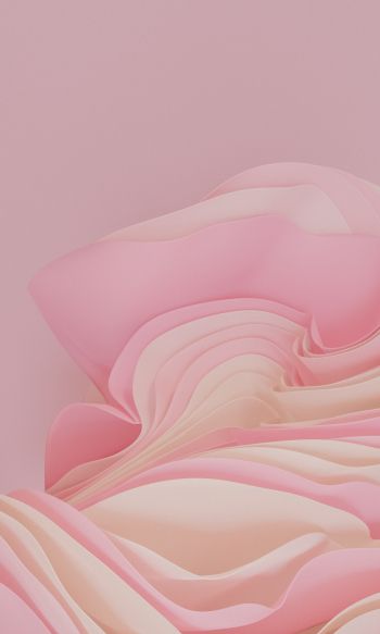 3D rendering, pink Wallpaper 1200x2000