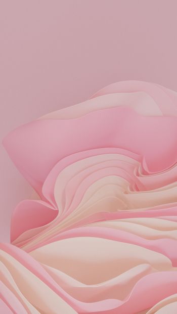 3D rendering, pink Wallpaper 640x1136