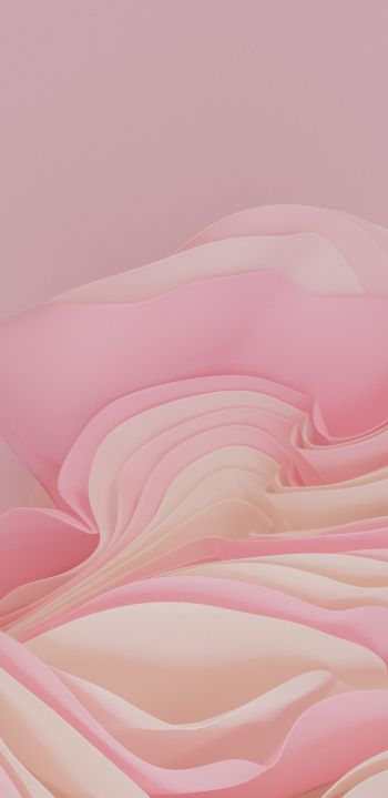 3D rendering, pink Wallpaper 1440x2960