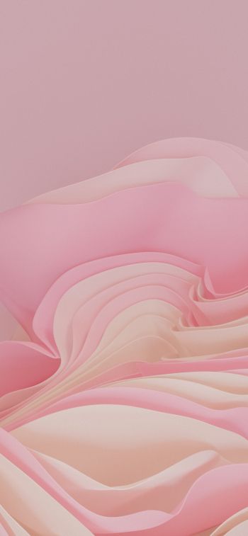3D rendering, pink Wallpaper 1125x2436