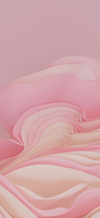 3D rendering, pink Wallpaper 1080x2340