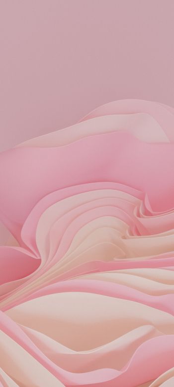 3D rendering, pink Wallpaper 1440x3200