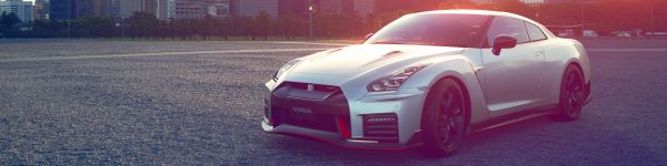 Nissan GT-R Nismo, sports car Wallpaper 1590x400