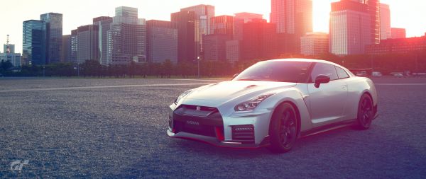 Обои 2560x1080 Nissan GT-R Nismo, спортивная машина