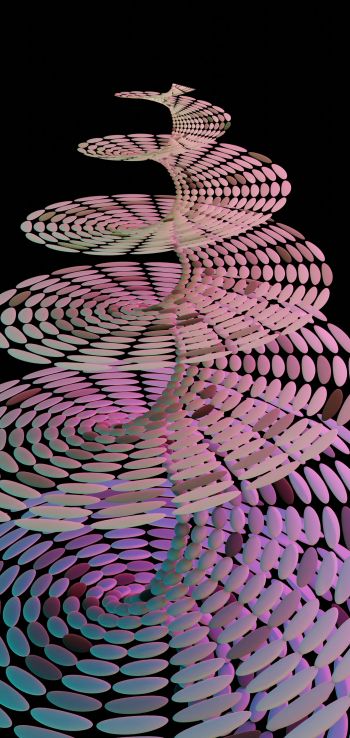 spiral object Wallpaper 1080x2280
