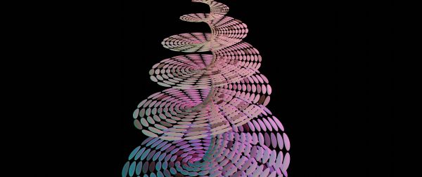 spiral object Wallpaper 2560x1080