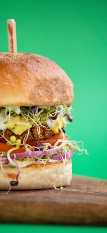 burger, fast food Wallpaper 1080x2340