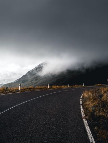 fog in the mountains Wallpaper 1668x2224