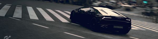 Lamborghini Huracan, sports car Wallpaper 1590x400