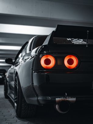 Nissan, black Wallpaper 2048x2732