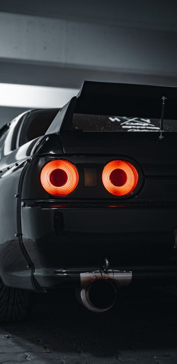 Nissan, black Wallpaper 1440x2960