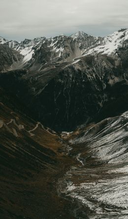 Road to the "Passo dello Stelvio" Wallpaper 600x1024