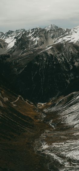 Road to the "Passo dello Stelvio" Wallpaper 1080x2340