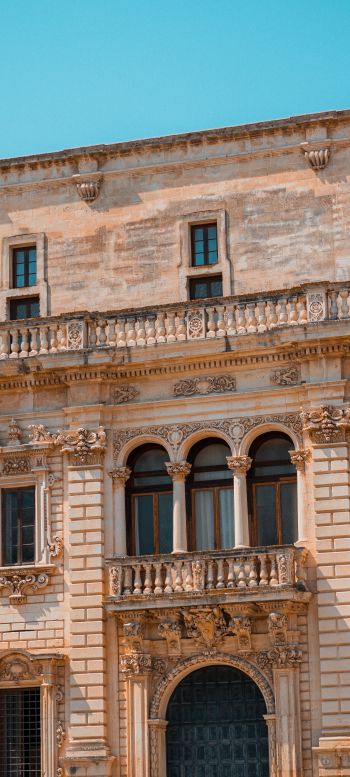 balcony, old palace Wallpaper 1080x2400