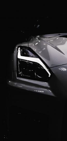 Nissan Crossing, sports car, black Wallpaper 1080x2280