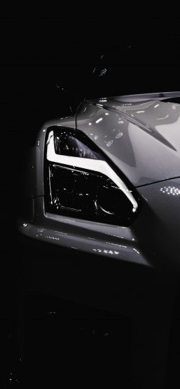 Nissan Crossing, sports car, black Wallpaper 1242x2688