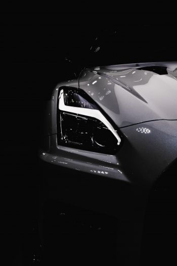 Nissan Crossing, sports car, black Wallpaper 640x960