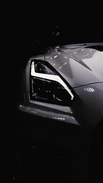 Nissan Crossing, sports car, black Wallpaper 1440x2560