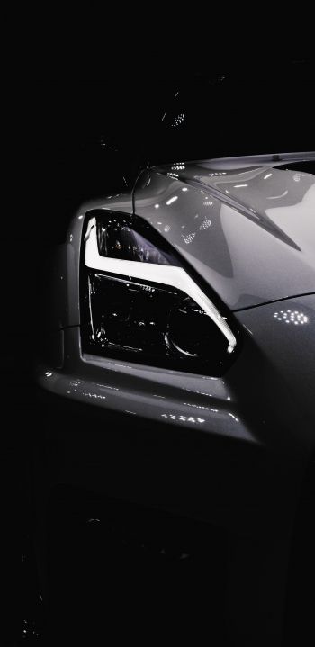 Nissan Crossing, sports car, black Wallpaper 1080x2220