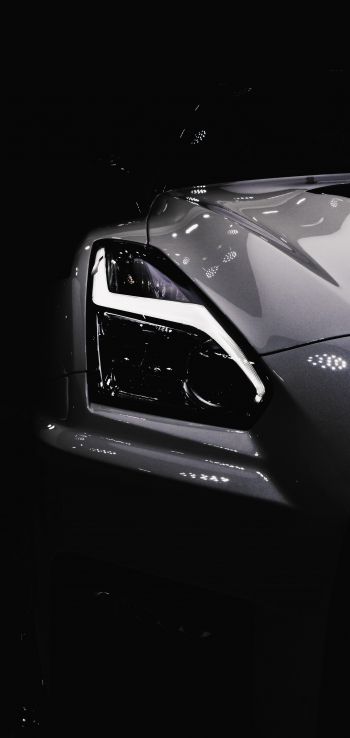 Nissan Crossing, sports car, black Wallpaper 1440x3040