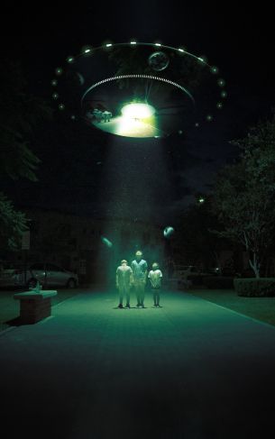 UFO, fantasy Wallpaper 1752x2800