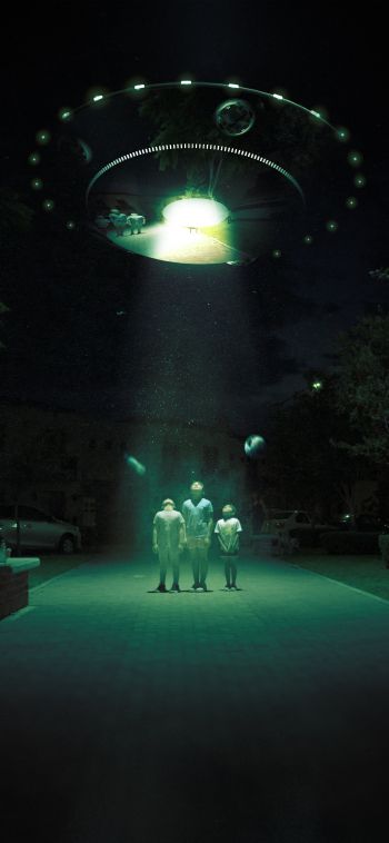 UFO, fantasy Wallpaper 1080x2340