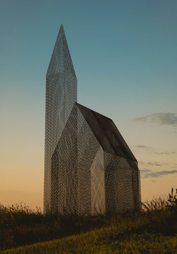 interesting house, transparent Wallpaper 1668x2388