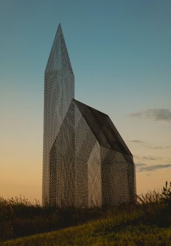interesting house, transparent Wallpaper 1640x2360