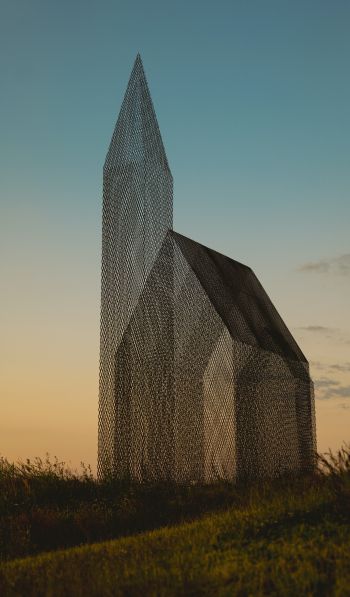 interesting house, transparent Wallpaper 600x1024