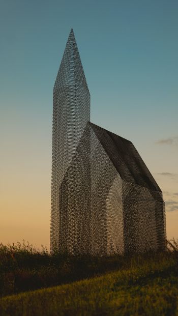 interesting house, transparent Wallpaper 640x1136