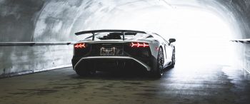 Обои 3440x1440 Lamborghini Aventador, спортивная машина