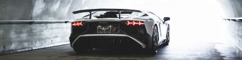 Обои 1590x400 Lamborghini Aventador, спортивная машина