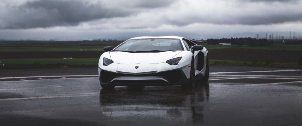 days Lamborghini Aventador, sports car Wallpaper 3440x1440