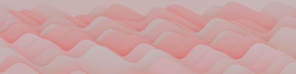 pink waves, 3d drawing Wallpaper 1590x400