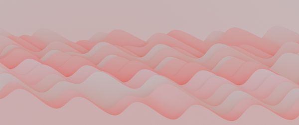 pink waves, 3d drawing Wallpaper 3440x1440