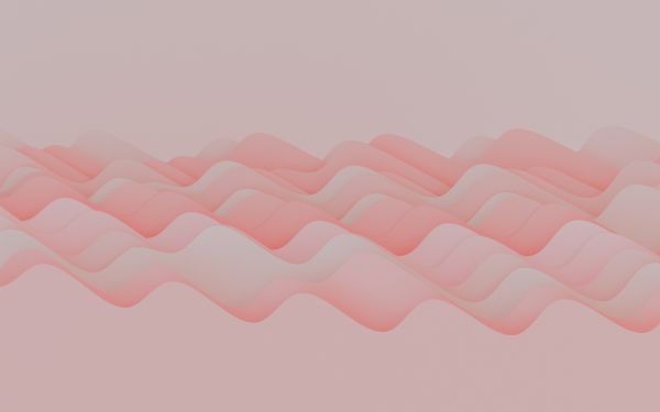 pink waves, 3d drawing Wallpaper 1920x1200