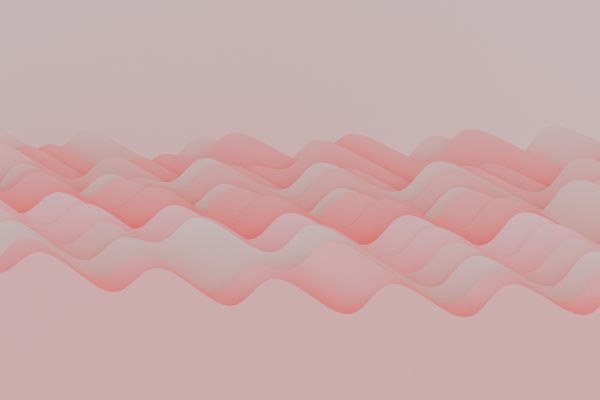 pink waves, 3d drawing Wallpaper 5589x3726