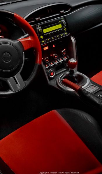 Toyota GT86, car interior Wallpaper 600x1024