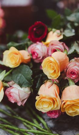 bouquet rose Wallpaper 600x1024